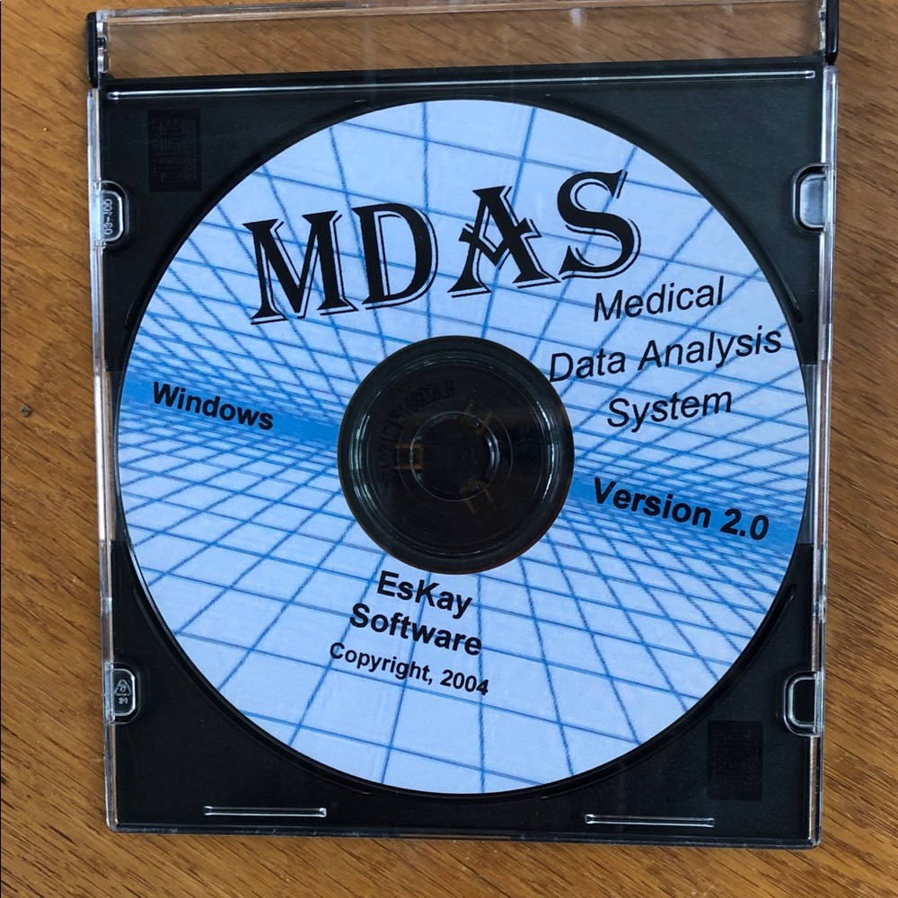 MDAS Medical Data Analysis System Version 2.0 - - Blue CD